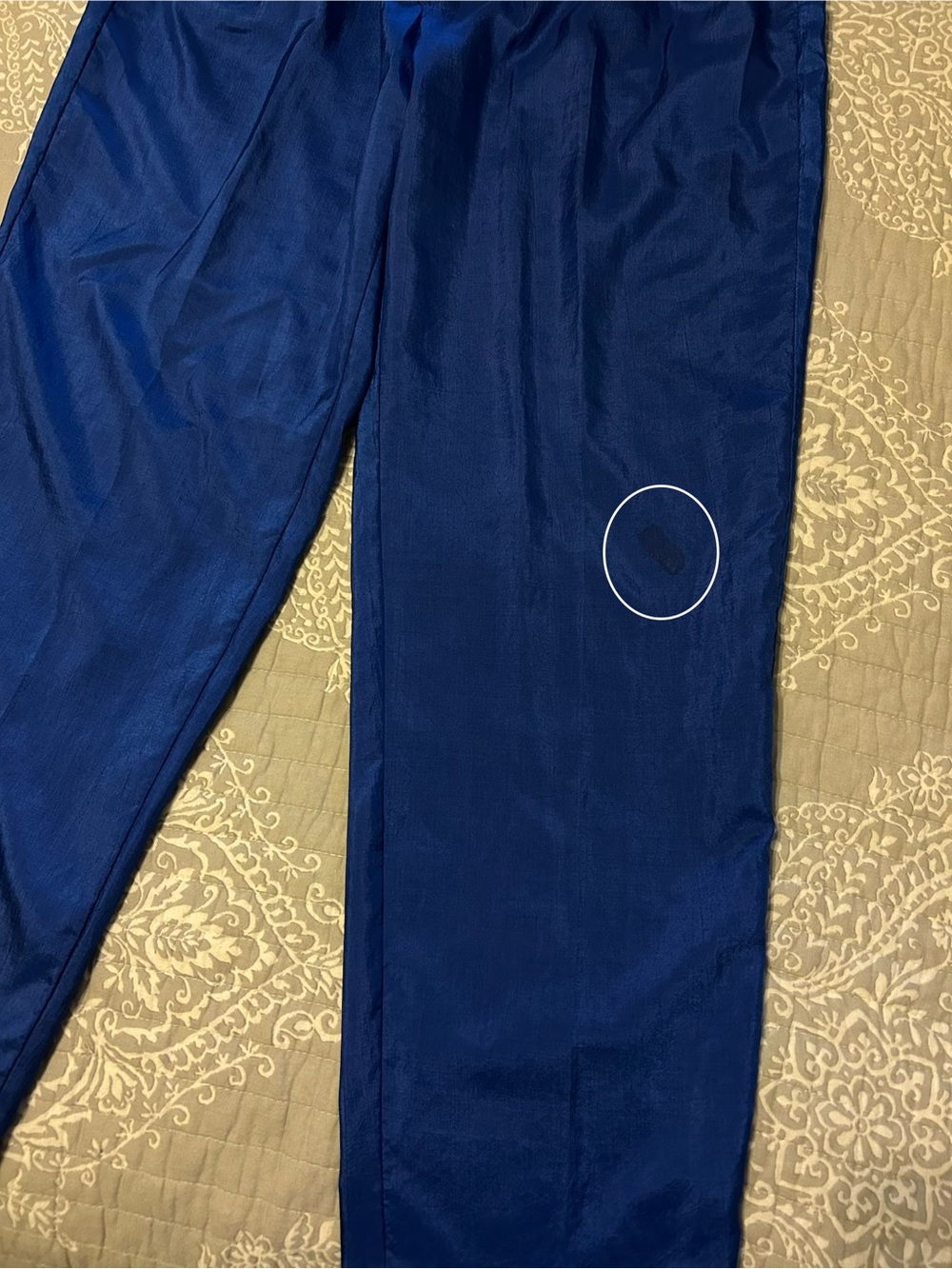 Vintage 80s Joan Walters Royal Blue One Piece Parachute Windbreaker Jumpsuit 4P - Picture 10 of 10